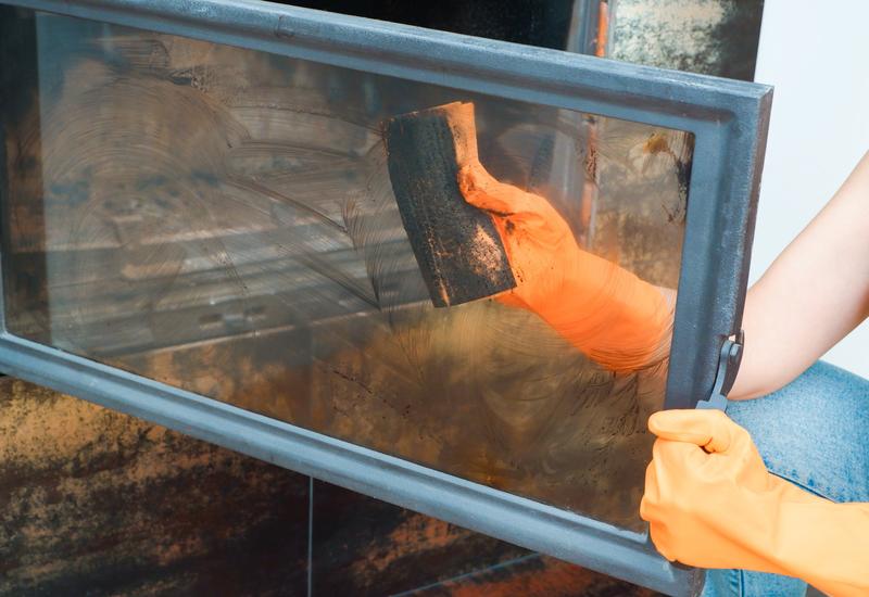 Ochrona szyby kominka