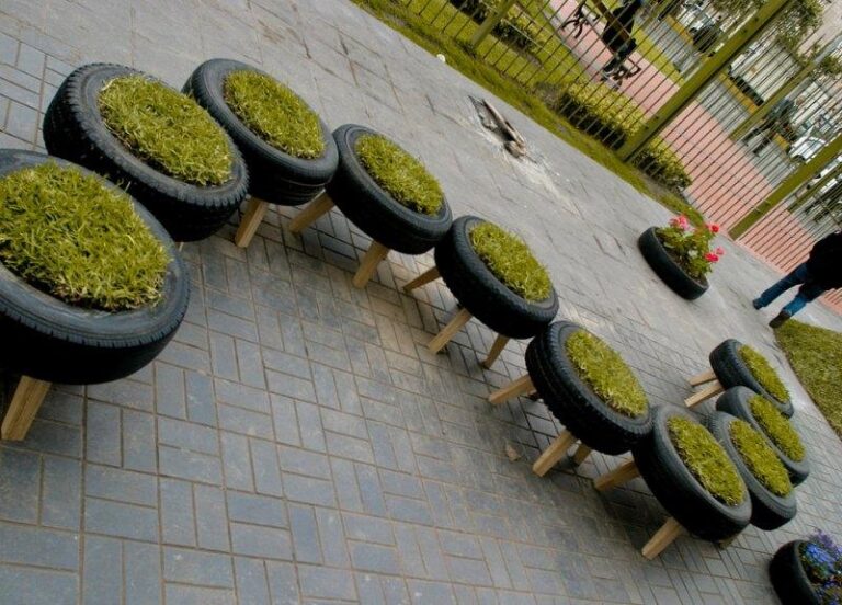 Jak kreatywnie wykorzystać opony w ogrodzie – pomysły na oryginalne ozdoby
